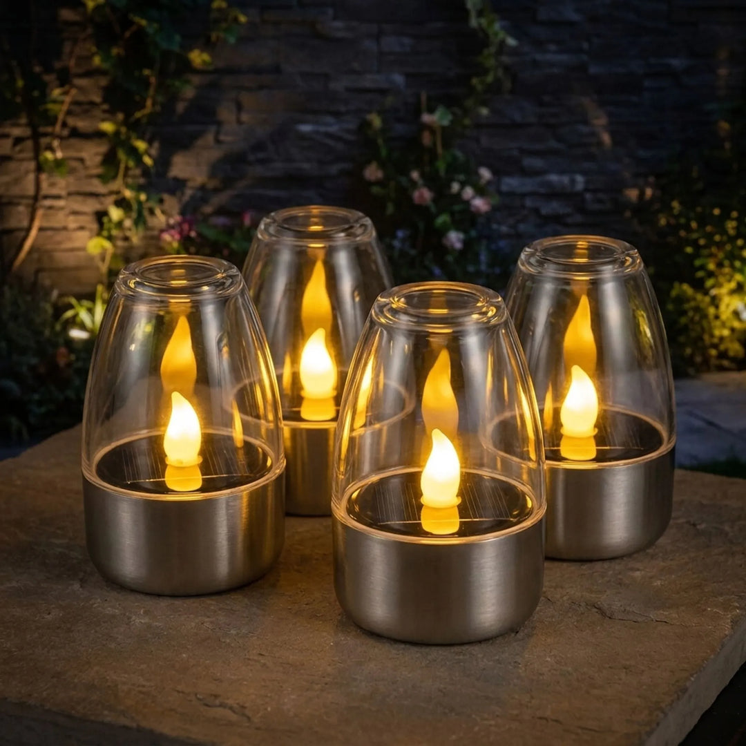 Dome-Shaped Solar LED Outdoor Candle - Solique
