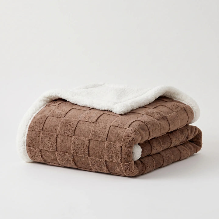 Double-Layer Textured Throw Blanket - Naptura