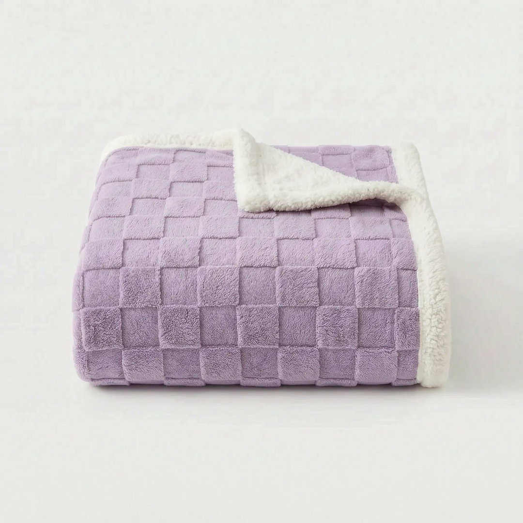 Double-Layer Textured Throw Blanket - Naptura
