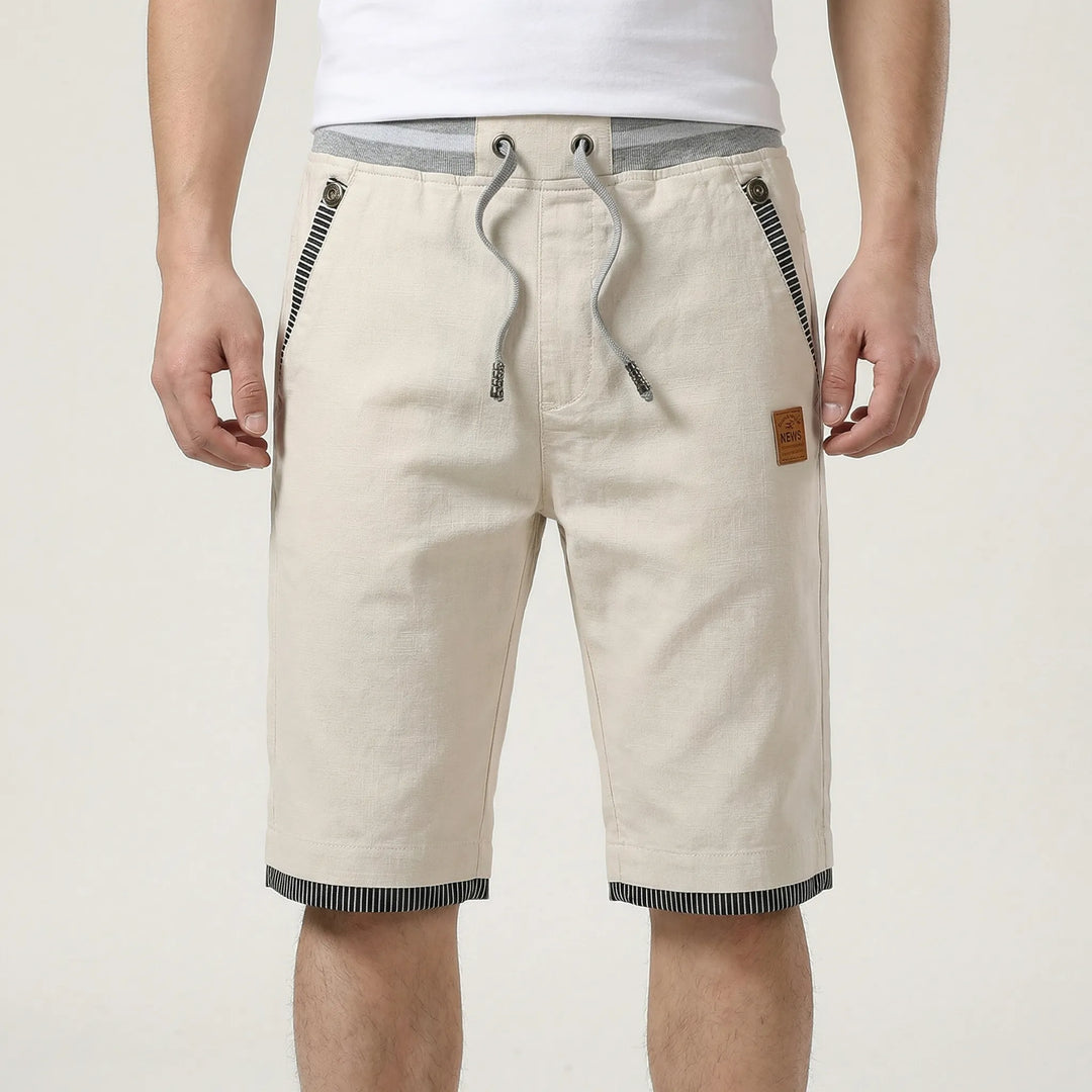 Drawstring Waist Bermuda Shorts - Saul