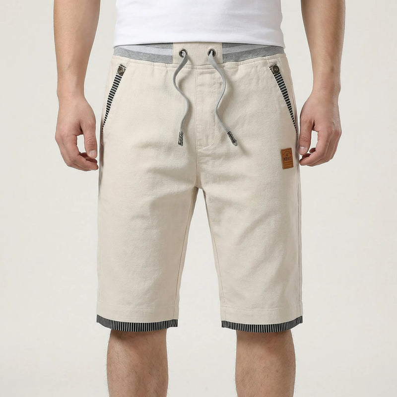 Drawstring Waist Bermuda Shorts - Saul