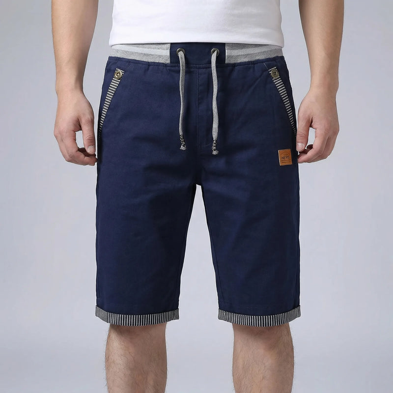 Drawstring Waist Bermuda Shorts - Saul