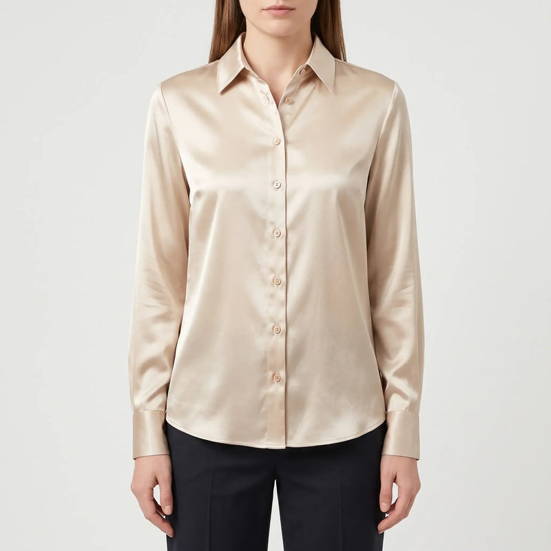 Elegant Long-Sleeve Blouse - Lustral