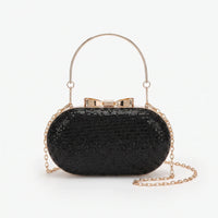 Embellished Oval Evening Clutch Bag - Auroza