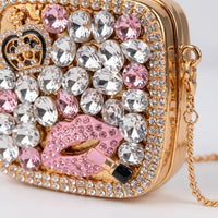 Embellished Square Evening Clutch Bag - Nochetta