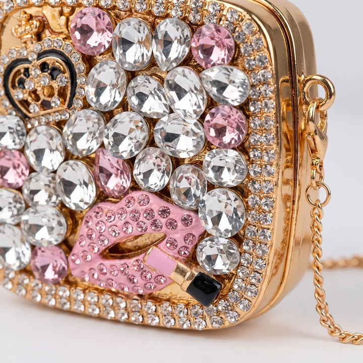 Embellished Square Evening Clutch Bag - Nochetta