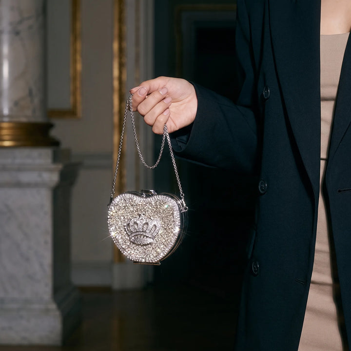 Embellished Square Evening Clutch Bag - Nochetta