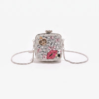 Embellished Square Evening Clutch Bag - Nochetta