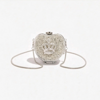 Embellished Square Evening Clutch Bag - Nochetta