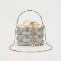 Embellished Woven Evening Bag - Zivara