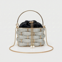 Embellished Woven Evening Bag - Zivara