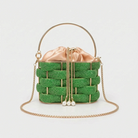 Embellished Woven Evening Bag - Zivara