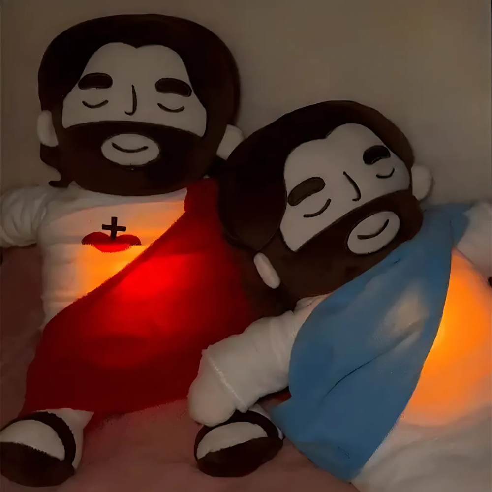 Cuddly toy with breathing motion and light – calming aid for children