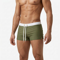 Fitted Men's Swim Trunks - Basken