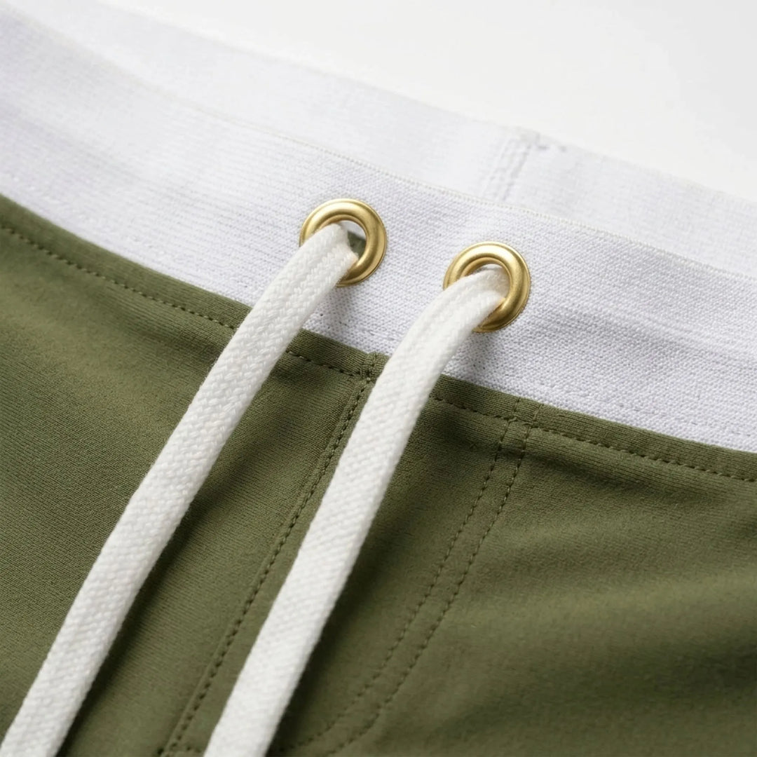 Fitted Men's Swim Trunks - Basken