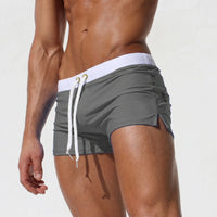 Fitted Men's Swim Trunks - Basken