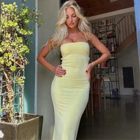 Fitted Sleeveless Evening Maxi Dress - Penny