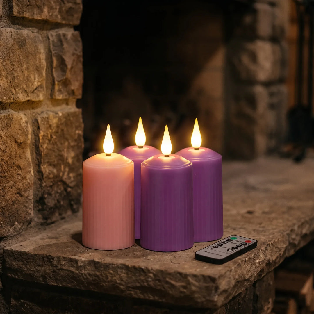 Flameless LED Pillar Candles - Lumiqua