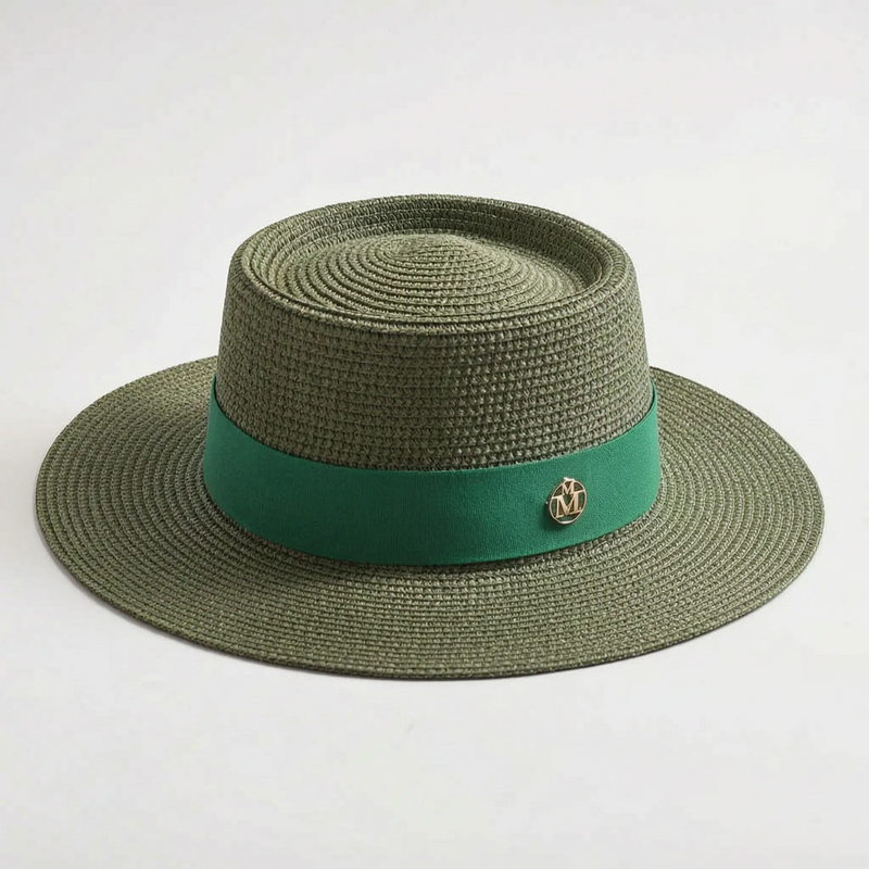 Flat Top Woven Hat - Calypsa