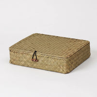Flat Woven Rectangular Storage Basket - Weavestow