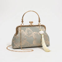 Floral Embroidered Evening Clutch Bag - Floriette