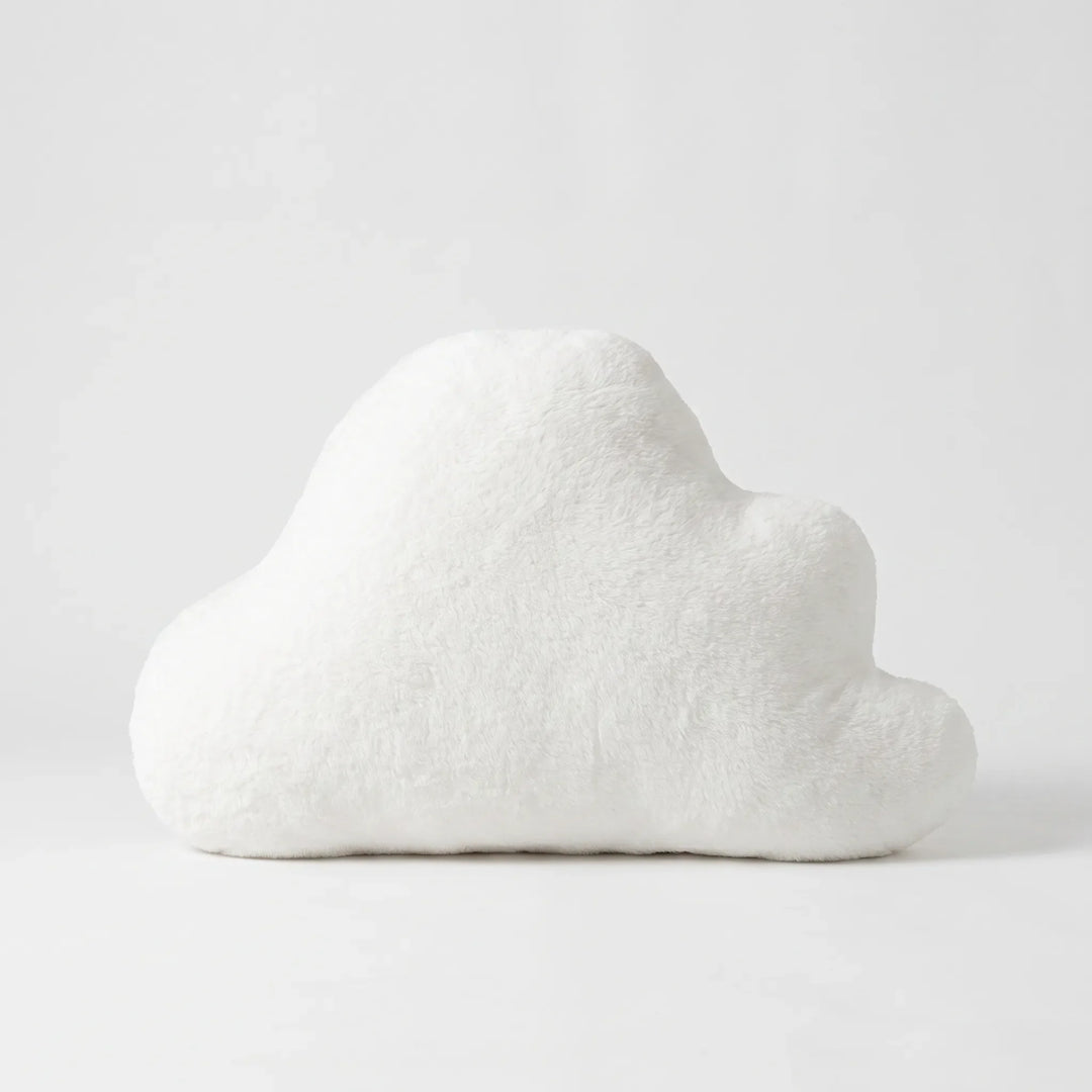 Fluffy White Cloud-Shaped Decorative Cushion - Cloudsy