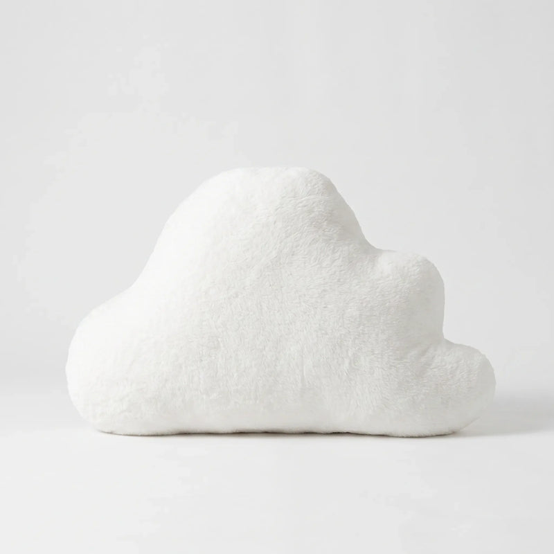 Fluffy White Cloud-Shaped Decorative Cushion - Cloudsy
