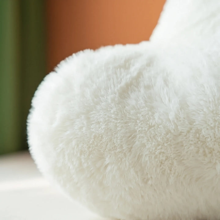 Fluffy White Cloud-Shaped Decorative Cushion - Cloudsy