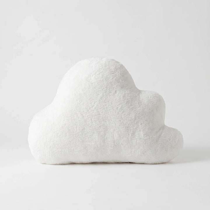 Fluffy White Cloud-Shaped Decorative Cushion - Cloudsy