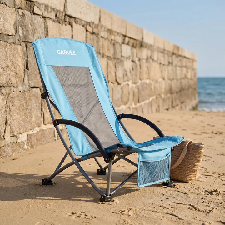 Folding High-Back Beach Chair - Zelvio
