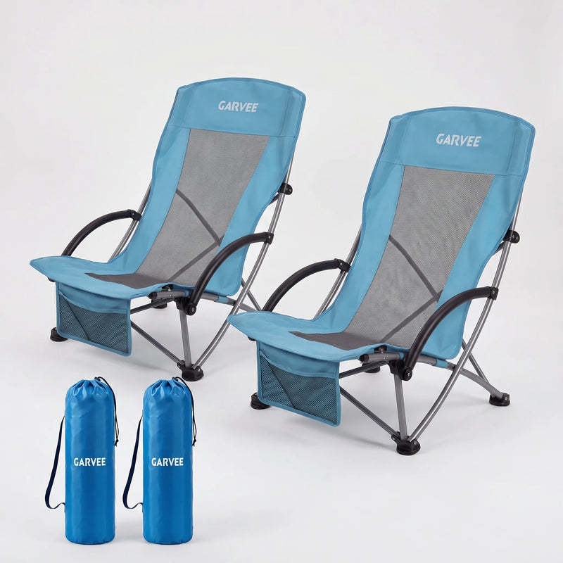Folding High-Back Beach Chair - Zelvio