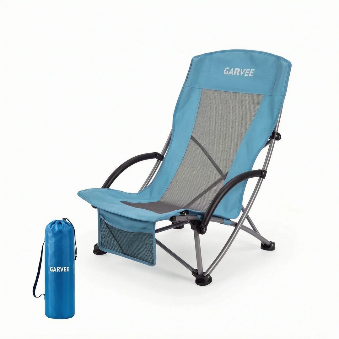 Folding High-Back Beach Chair - Zelvio