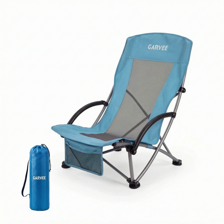 Folding High-Back Beach Chair - Zelvio