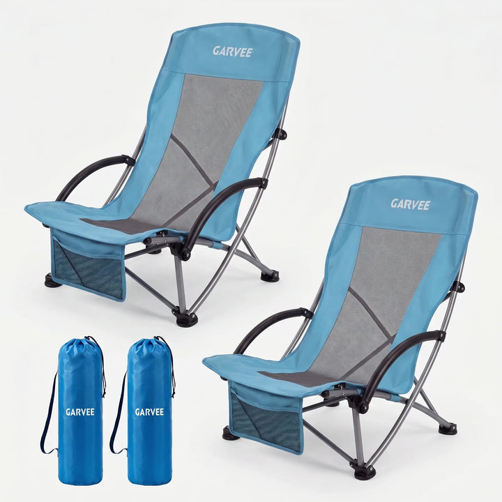 Folding High-Back Beach Chair - Zelvio