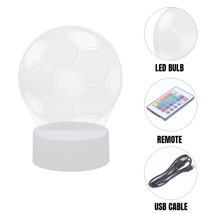 Football Themed 3D Illusion Lamp - Visiola