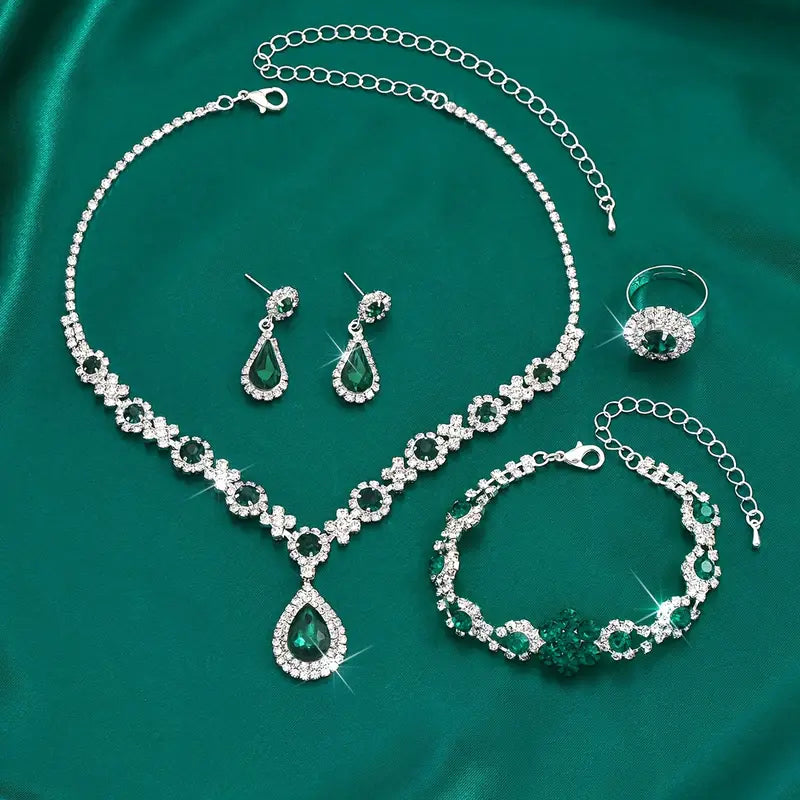Four-Piece Formal Jewellery Set - Virdia