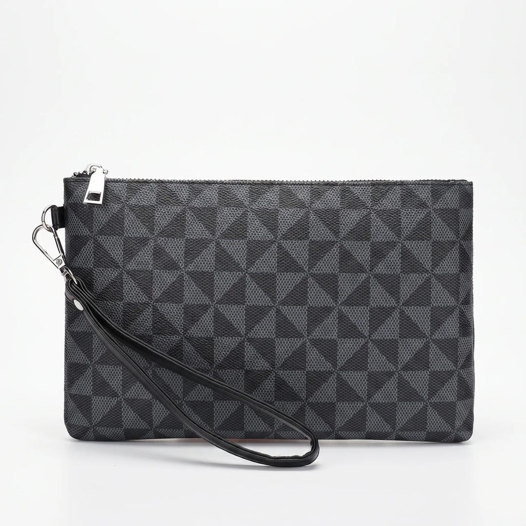 Geometric Patterned Men's Clutch Bag - Geomate