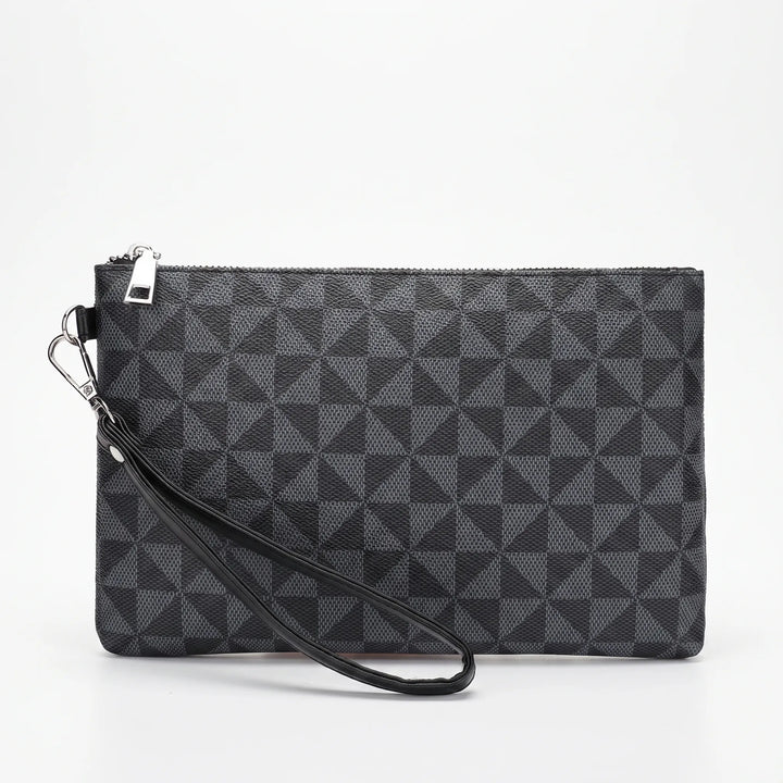 Geometric Patterned Men's Clutch Bag - Geomate