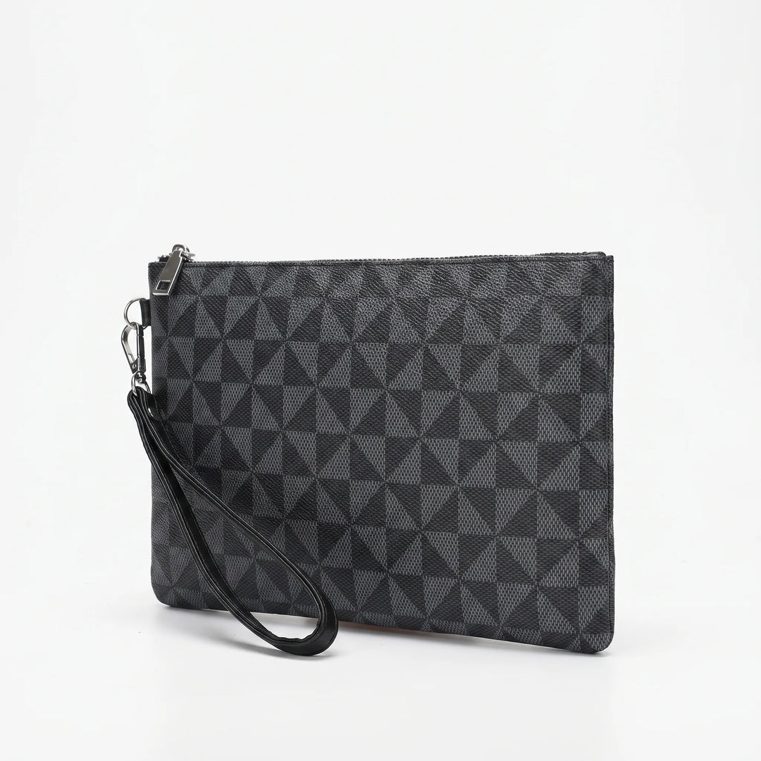Geometric Patterned Men's Clutch Bag - Geomate
