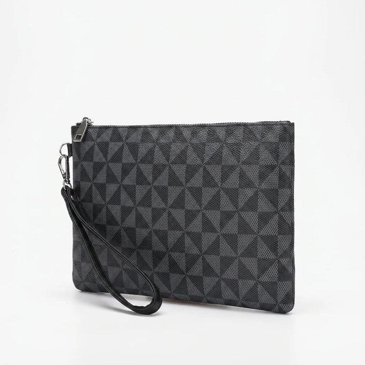 Geometric Patterned Men's Clutch Bag - Geomate