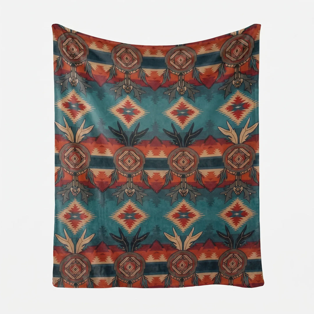 Geometric Patterned Textured Throw Blanket - Kozina
