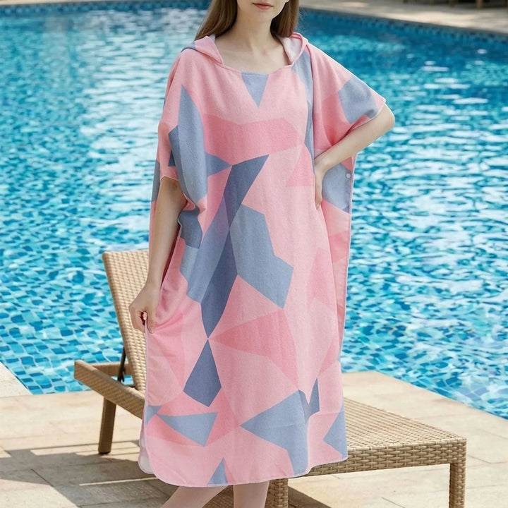 Geometric Print Changing Robe - Loomera