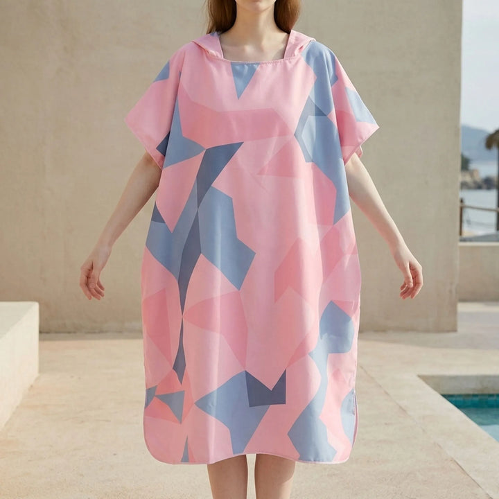 Geometric Print Changing Robe - Loomera