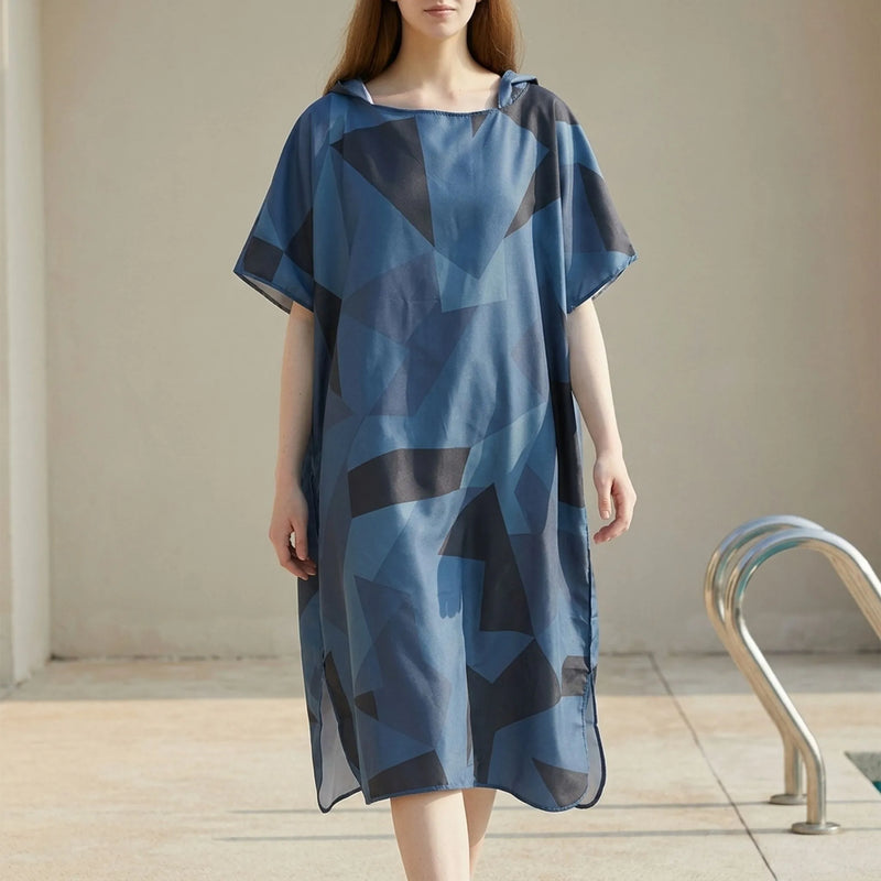 Geometric Print Changing Robe - Loomera