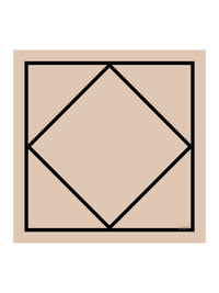 Geometric Print Square Scarf - Geoscarf