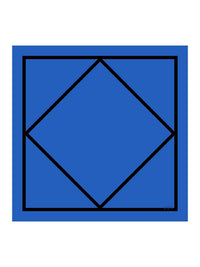 Geometric Print Square Scarf - Geoscarf
