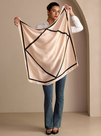 Geometric Print Square Scarf - Geoscarf