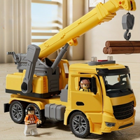 Toy crane lorry with lights and sounds – adjustable boom for role-play on the building site
