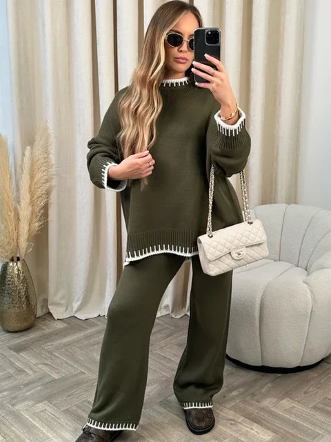 Ladies Knitted Autumn Set – Amélie