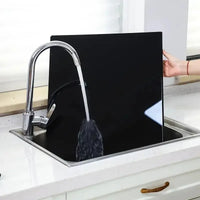 Glossy Black Rectangular Kitchen Chopping Board - Novocut